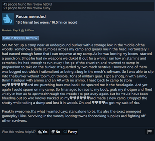 Illustration for article titled SCUM, As Told By Steam Reviews